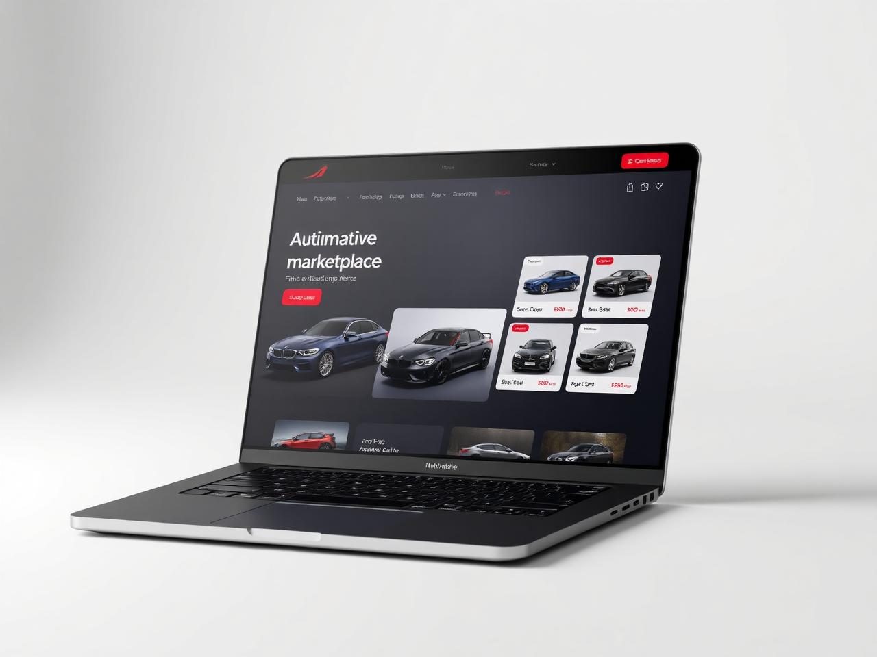 Plajm Car Dealers website interface